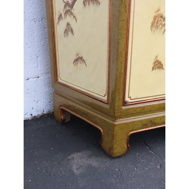 Hollywood Regency Chinoiserie Painted Buffet Sideboard Storage Cabinet 6624 For Sale - Image 17 of 18
