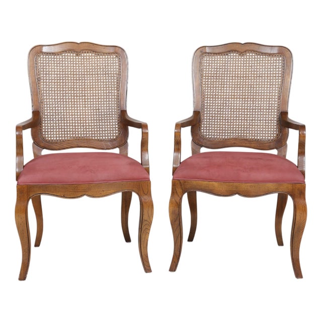 Baker Furniture French Country Armchairs, a Pair For Sale