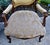 Pair Vtg. French Louis XV Style Carved Walnut Armchairs Gold Damask Chairs For Sale - Image 4 of 18