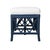 Wood Lillian Bench - Navy For Sale - Image 7 of 8