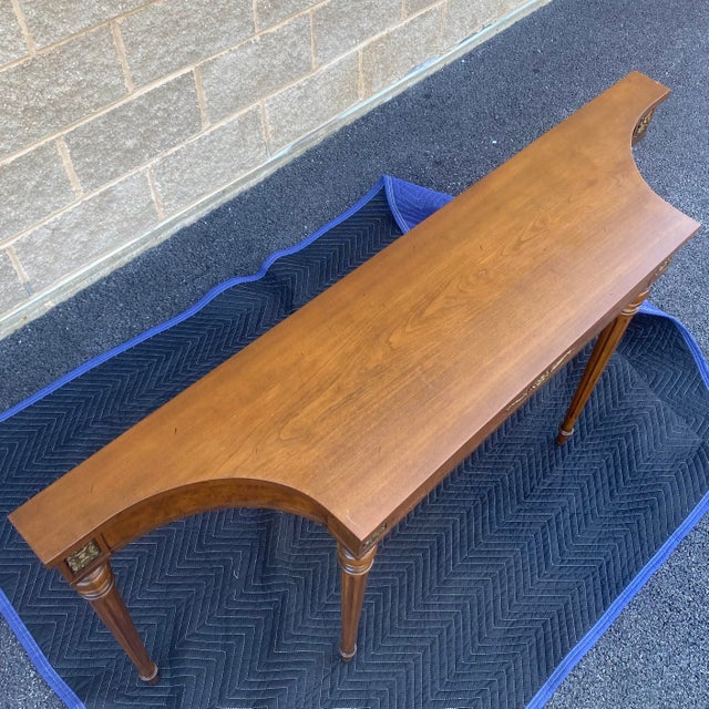 French Louis XVI Style Console Table by Fine Arts Furniture Grand