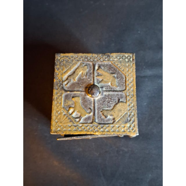Antique 1882 Kyser & Rex Cast Iron Sport Safe Bank Elephant Giraffe Dog Patented For Sale - Image 14 of 18