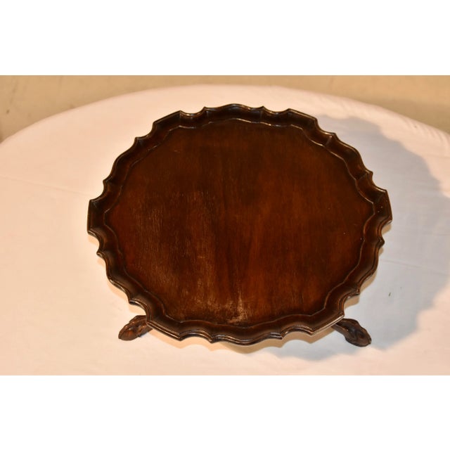 Mahogany Lazy Susan From England, C. 1900 Chairish
