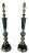 Mid 20th Century Green Marble & Brass Lamps - a Pair For Sale