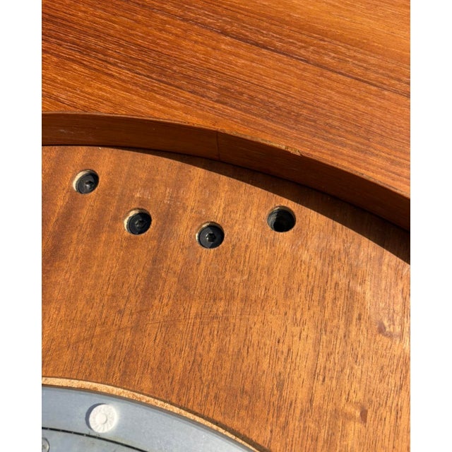 Danish Modern Sun Cabinet Co Teak Dining Table W Lazy Susan For Sale - Image 11 of 13