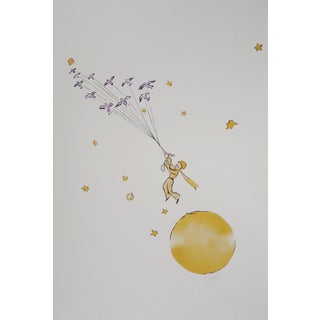 Antoine De Saint-Exupery, L'envol du Petit Prince et des oiseaux, Lithograph For Sale