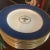 Set of 12 Spode Copelands Cobalt Dinner Plates, Acid Etched Gold For Sale - Image 11 of 13