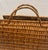 Boho Chic Vintage Wicker Tote For Sale - Image 3 of 6