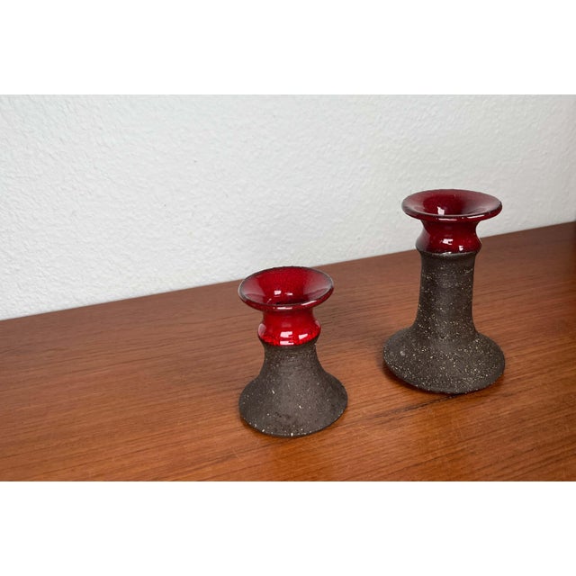 Mid-Century Modern Danish Studio Pottery Candleholder from Lehmann Pottery, 1960s, Set of 2 For Sale - Image 14 of 18
