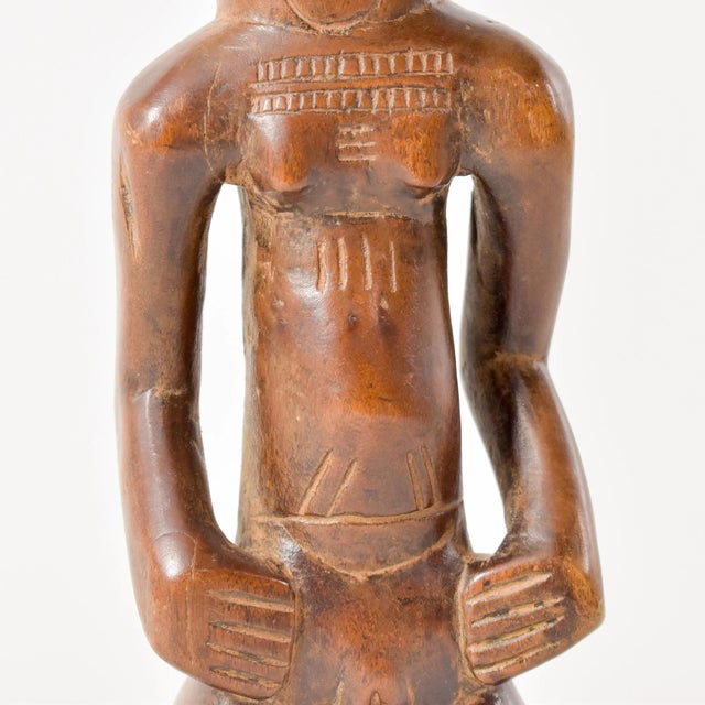 Early 20th Century Early 20th Century Tabwa Female Figure Miniature 11 Inch For Sale - Image 5 of 10