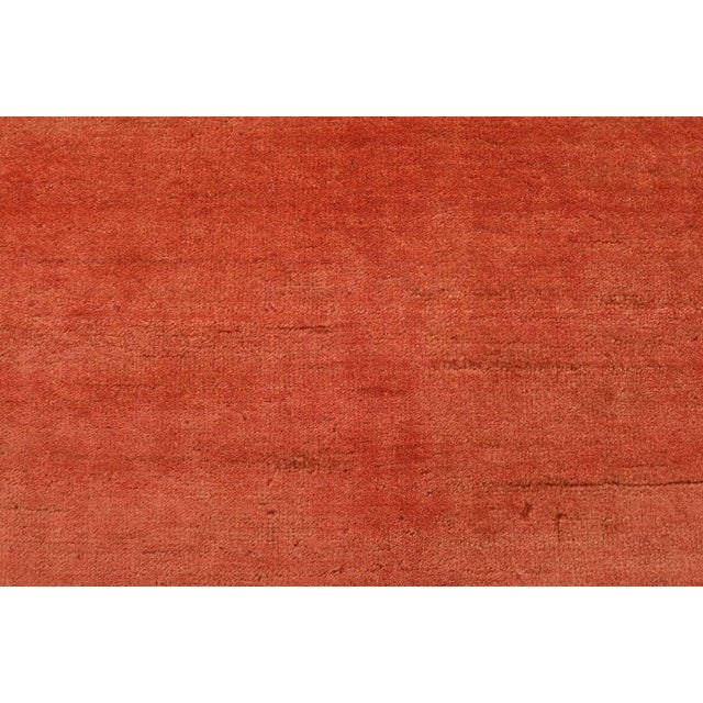 Textile Gabbeh Rust Wool Contemporary Hand-Knotted Rug - 4’7” X 6’5” For Sale - Image 7 of 12