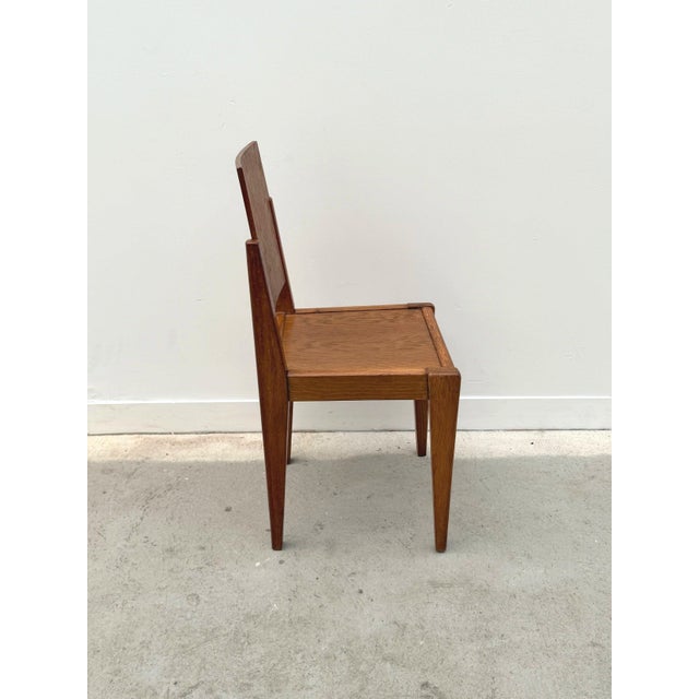 Vintage Wooden Chair, France, 1950 For Sale - Image 6 of 11