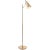 Clemente Floor Lamp in Hand-Rubbed Antique Brass Designer: AERIN Height: 47.25" - 59.25" Shade Detail: Antique Brass...