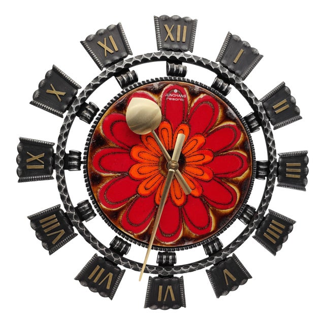 Vintage Resonic Wall Clock from Junghans, 1970s For Sale