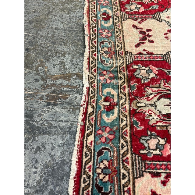 8 Ft × 11 Ft Bakhtiari Style Garden Panel Area Rug, Vintage For Sale - Image 11 of 12
