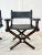American (2) Ralph Lauren Director’s Chairs in Estate Black Leather For Sale - Image 3 of 14