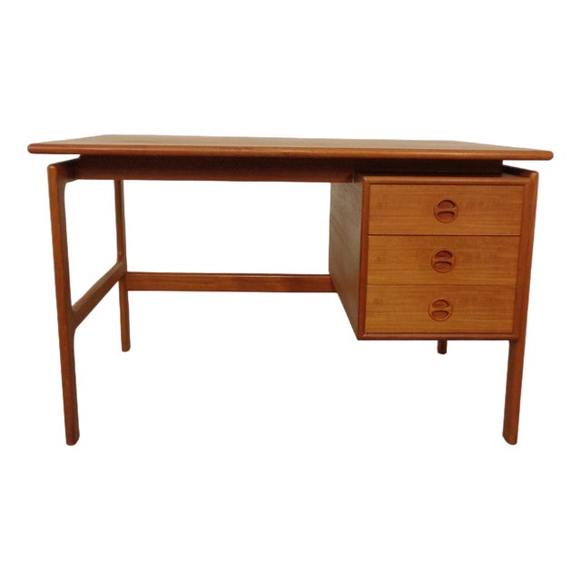 Danish Teak Desk from Gasvig Møbler, 1960s For Sale