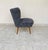 Mid-Century Modern Vintage Chair in Heather Grey Fabric, 1960s For Sale - Image 3 of 8