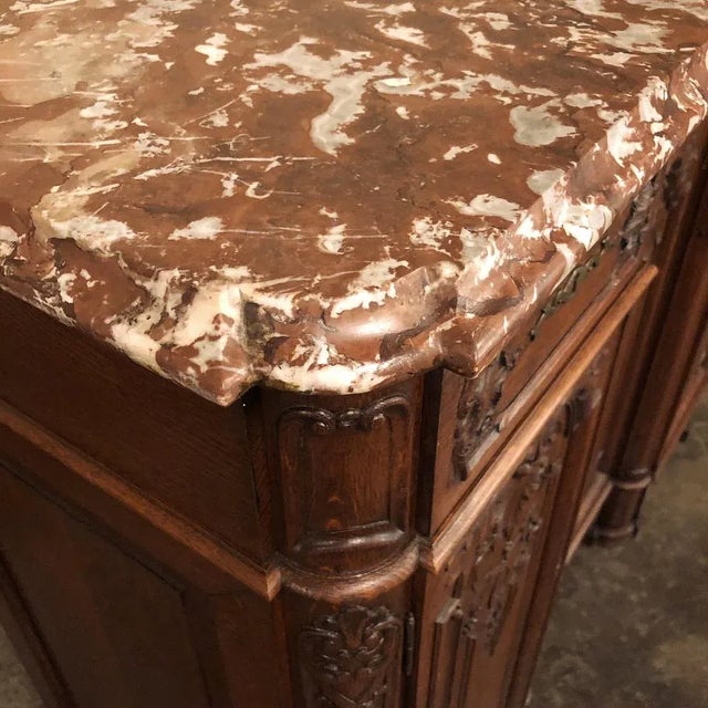 Antique Liegoise Louis XIV Marble Top Buffet For Sale - Image 12 of 13