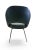 1980s Saarinen Executive Armchair in Original Black Leather, Steel Tubular Legs For Sale - Image 5 of 7