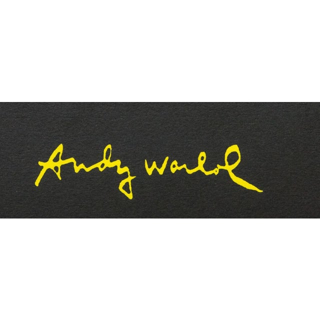 1986 Carnegie Museum of Art After Andy Warhol "Vw Lemon" Lithograph Portrait signed numbered print, stamp authenticated by...