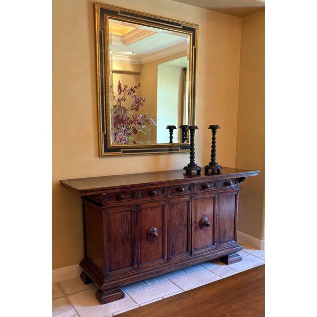 Renaissance 18th Century Antique Walnut Italian Renaissance Buffet/ Credenza For Sale - Image 3 of 9