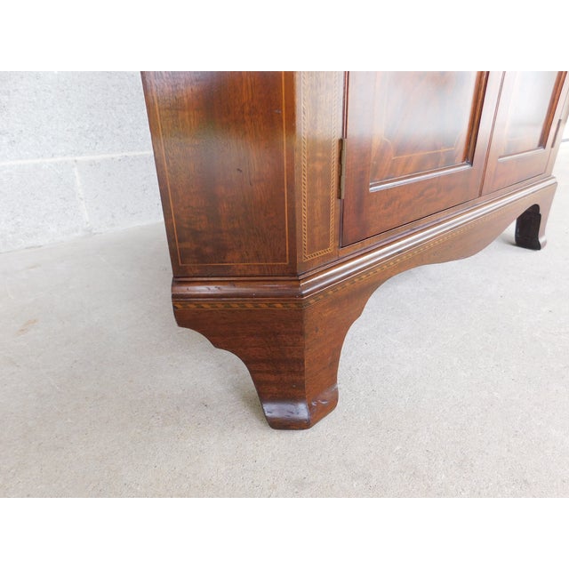 Potthast Federal Style Mahogany Inlay Corner Cabinet For Sale - Image 13 of 17