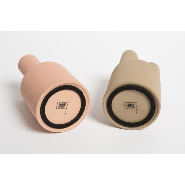 Vintage Trifoglio Vases by Enzo Mari for Danese Milano, 1977, Set of 2 For Sale - Image 6 of 18