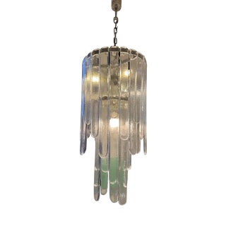 Waterfall Chandelier in Murano Glass by Carlo Nason for Mazzega, 1970s For Sale