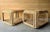 Wood Large Braided Wicker Side Tables a Pair For Sale - Image 7 of 9