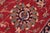Textile Shabby Chic Tabriz Red/Beige Wool Rug - 10'3'' X 13'2'' For Sale - Image 7 of 10