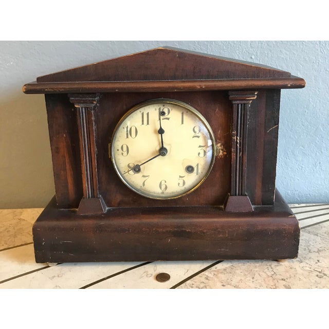 Old Waterbury Mantle Clock Chairish