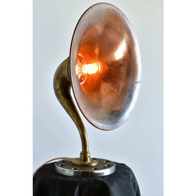 Gramophone Speaker Table Lamp From Chimera Watts For Sale - Image 4 of 10