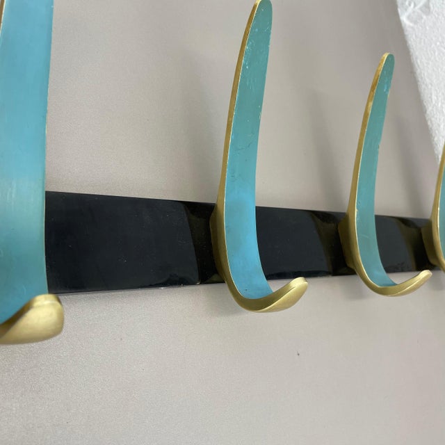 Large Metal Coat Rack in the style of Auböck, France, 1950s For Sale - Image 10 of 18