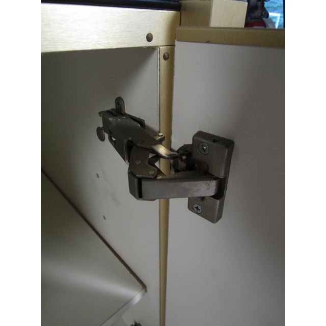 1980s Mid-Century Modern Mirrored Credenza For Sale - Image 4 of 12