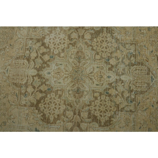 1970s Vintage Persian Handmade Wool Cotton Orange Area Rug For Sale - Image 4 of 11