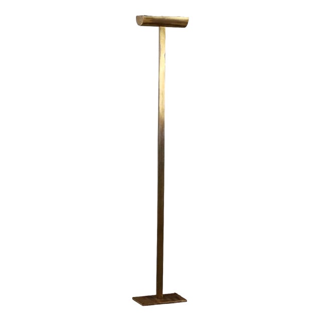 Vintage Floor Lamp in Brass, 1980s For Sale