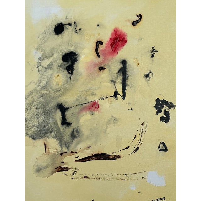 Wood Vintage Original Oil Painting on Canvas For Sale - Image 7 of 12