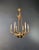 Small Brass Empire Lustre Chandelier in Antique Gold Finish For Sale - Image 4 of 12
