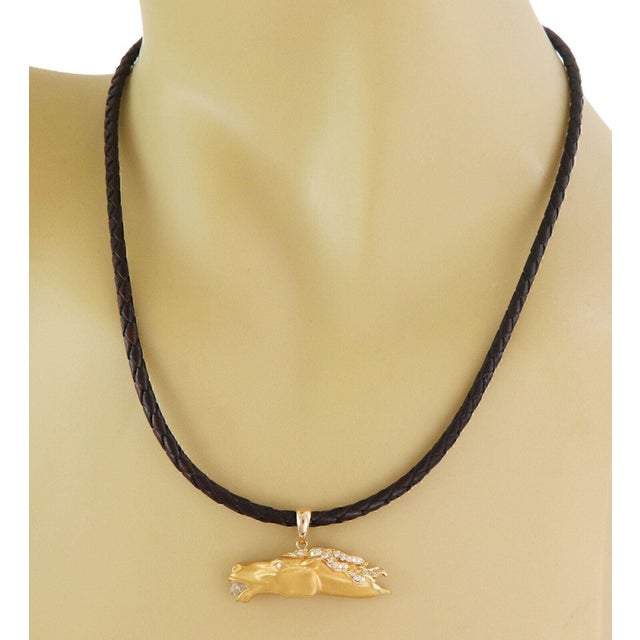 A perfect piece of jewelry for the Equestrian lovers, this authentic necklace is by Carrera y Carrera. The pendant...