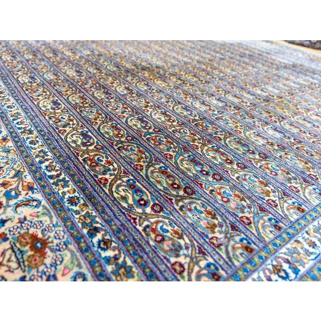Vintage Hand-Knotted Birjand Rug For Sale - Image 9 of 18