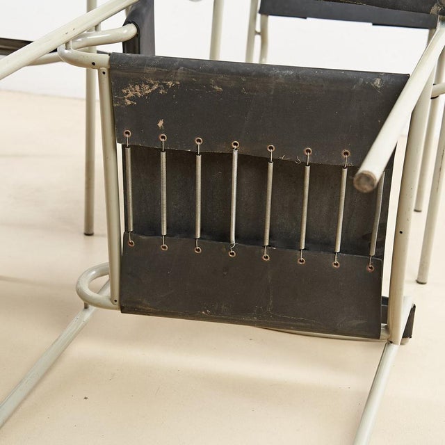 Black Model 109 Armchairs attributed to Giandomenico Belotti for Alias, Italy, 1980s, Set of 4 For Sale - Image 8 of 10