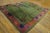 Art Deco Beautiful Rare Green Color Antique Wool Piler Chinese Art Deco Carpet Rug For Sale - Image 3 of 12