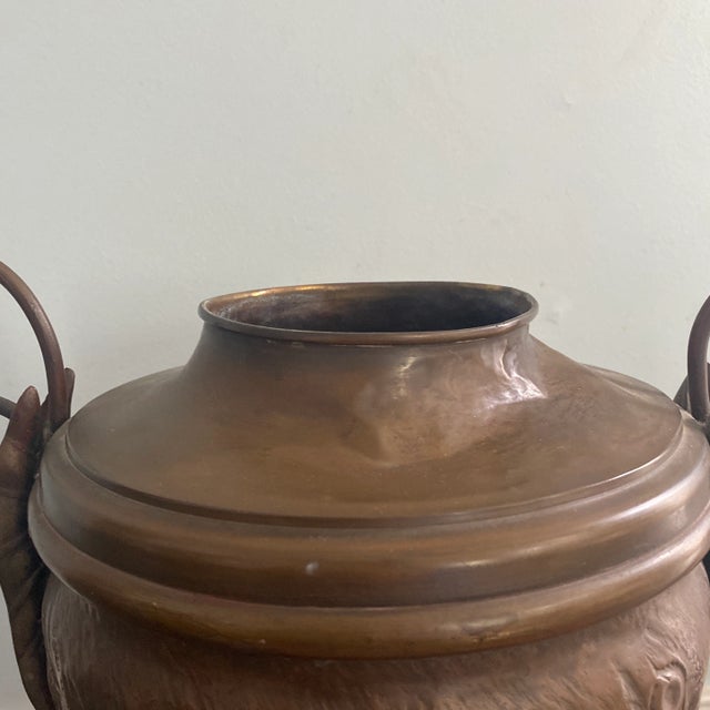 19th Century Figural Bird Copper Bronze Urn For Sale - Image 4 of 13