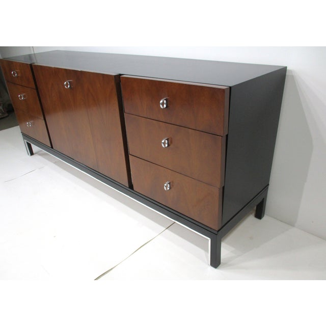 Mid Century Walnut Dresser Credenza by American of Martinsville For Sale - Image 10 of 16