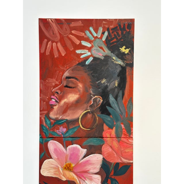 Quiet Becoming is a meditation on stillness, healing, and transformation. With her eyes closed and face lifted, the figure...