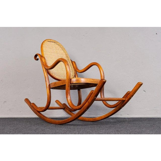 Wood Antique Children's Rocking Chair For Sale - Image 7 of 18