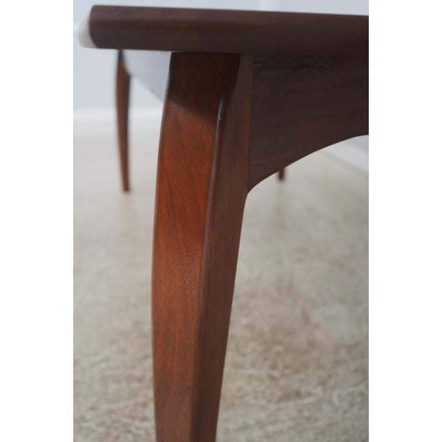 Brown Mid Century Modern Walnut Dining Table For Sale - Image 8 of 12