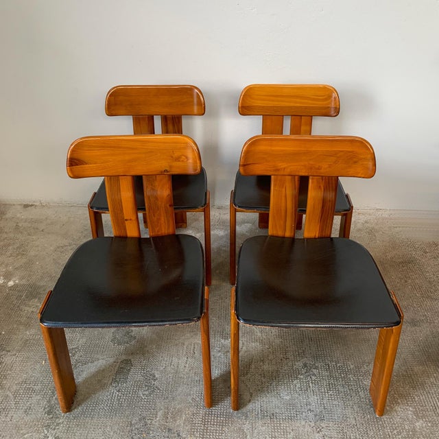 Mid-Century Modern Sapporo Dining Chairs by Mario Marenco for Mobilgirgi, 1970, Set of 4 For Sale - Image 3 of 13