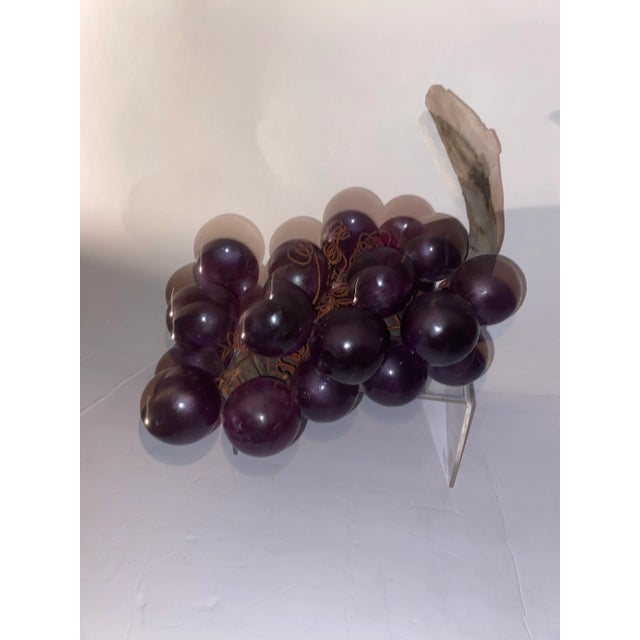 Plastic Lucite Grapes .Vintage Lucite Grape Cluster. Lucite Grape Cluster For Sale - Image 7 of 12